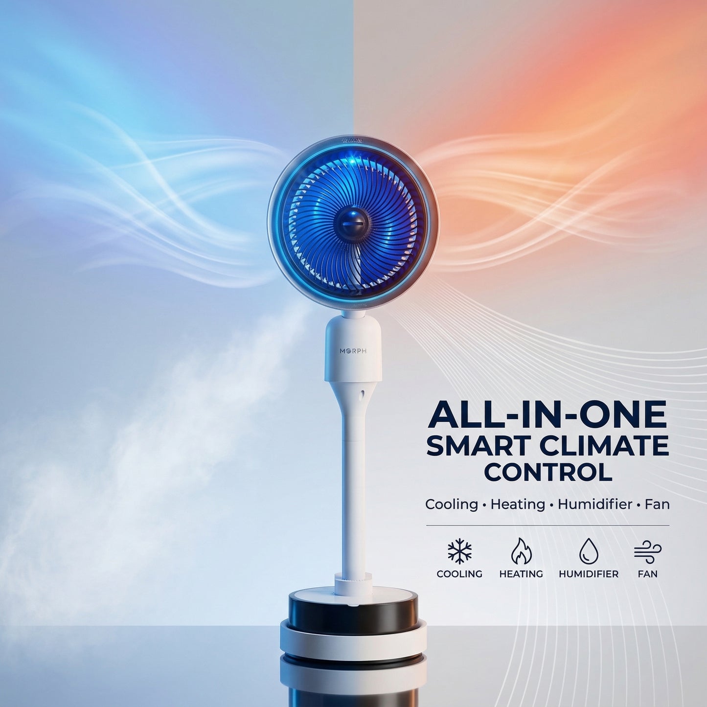 Morph 707 Ice Cooling Fan with Mist & Remote – Cold Air Tower Fan for Summer & All-Season Comfort