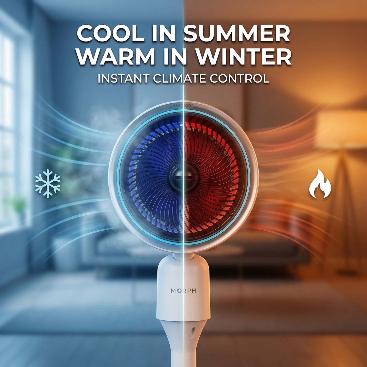 Morph 707 Ice Cooling Fan with Mist & Remote – Cold Air Tower Fan for Summer & All-Season Comfort