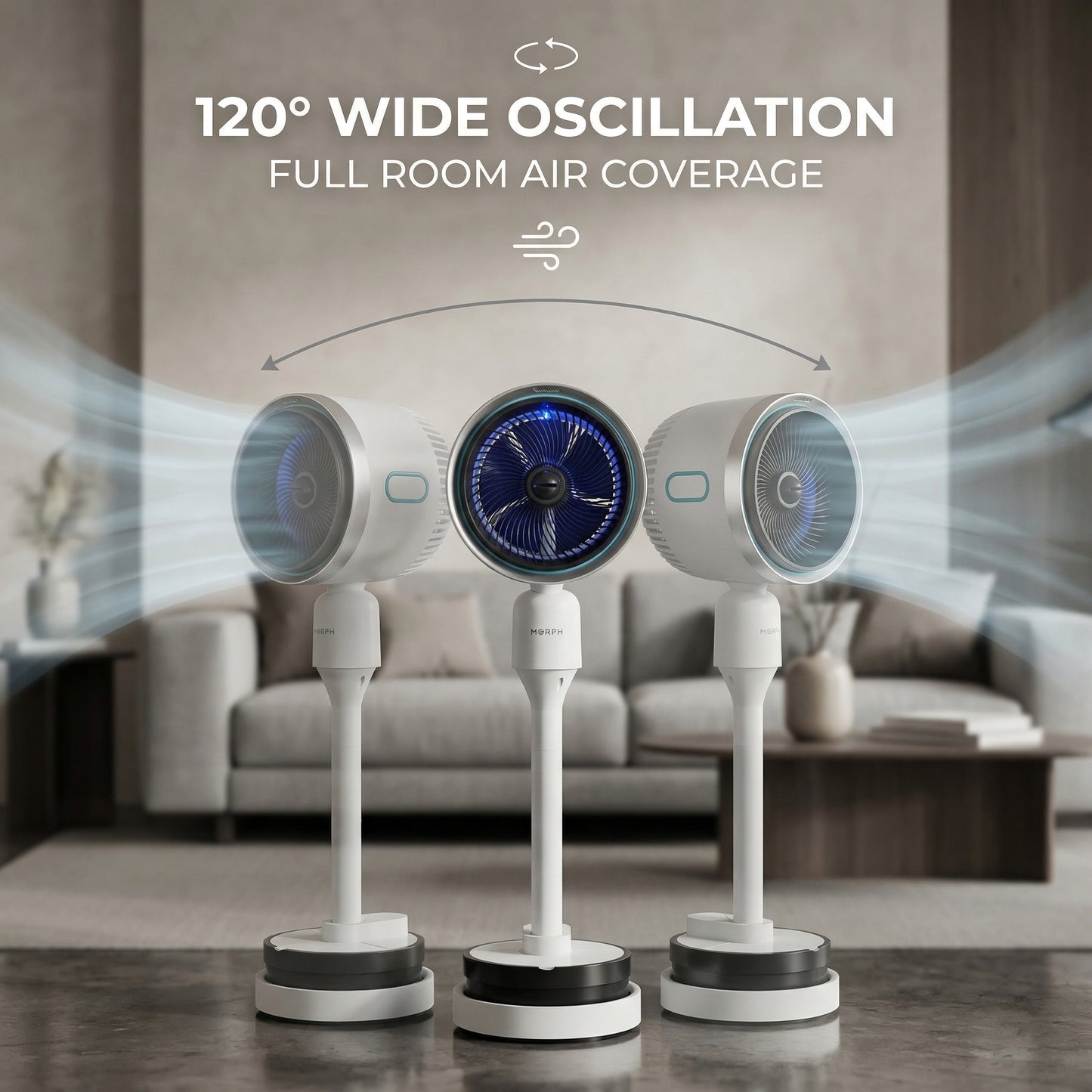 Morph 707 Ice Cooling Fan with Mist & Remote – Cold Air Tower Fan for Summer & All-Season Comfort