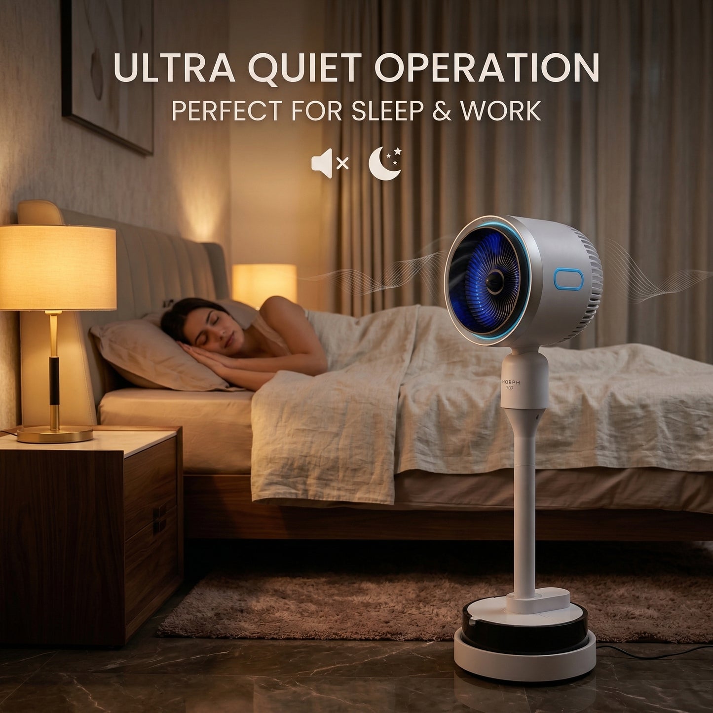 Morph 707 Ice Cooling Fan with Mist & Remote – Cold Air Tower Fan for Summer & All-Season Comfort